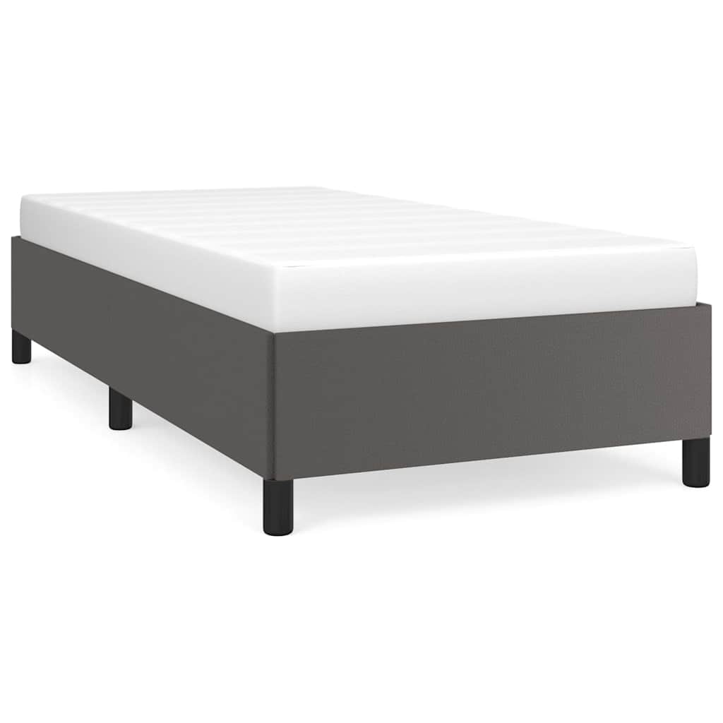 Vidaxl bedframe kunstleer grijs 100x200 cm