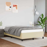 Vidaxl bedframe kunstleer crèmekleurig 120x200 cm