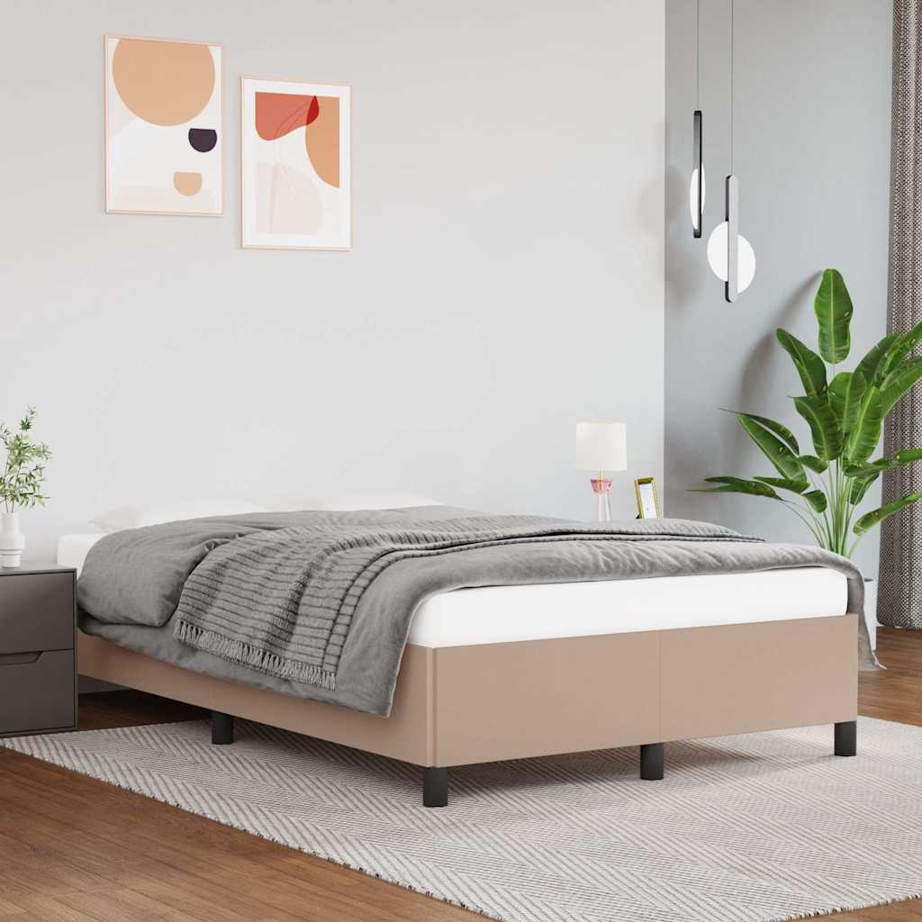 Vidaxl bedframe kunstleer cappuccinokleurig 120x200 cm