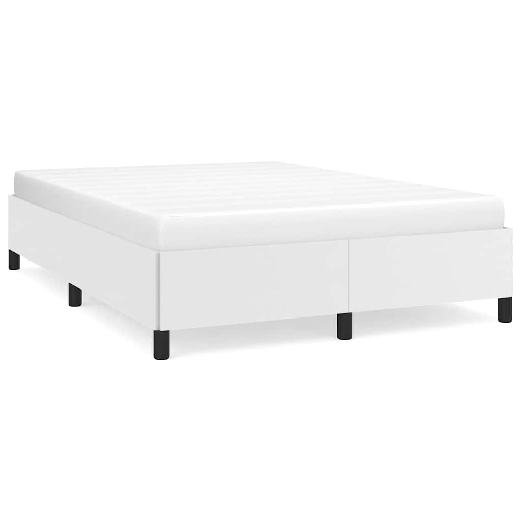 Vidaxl bedframe kunstleer wit 140x190 cm
