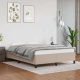 Vidaxl bedframe kunstleer cappuccinokleurig 140x190 cm