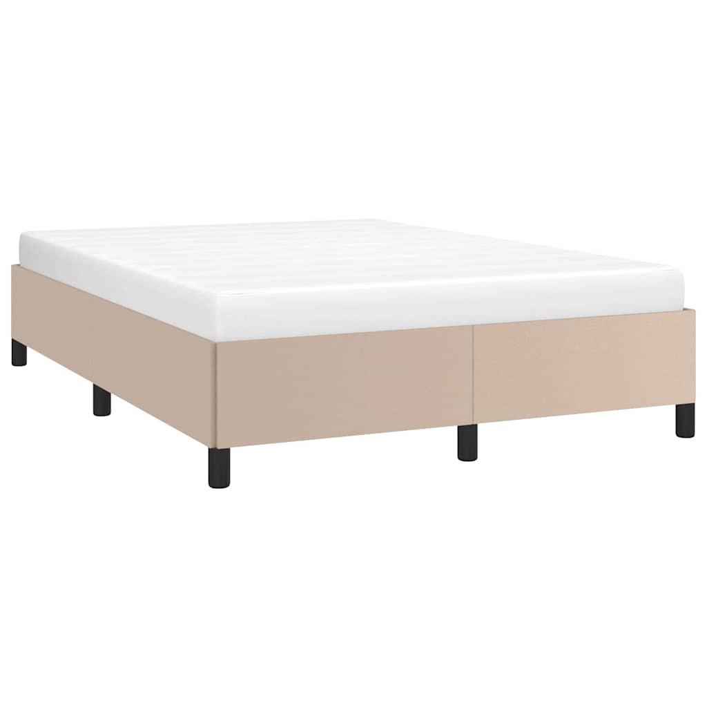 Vidaxl bedframe kunstleer cappuccinokleurig 140x200 cm