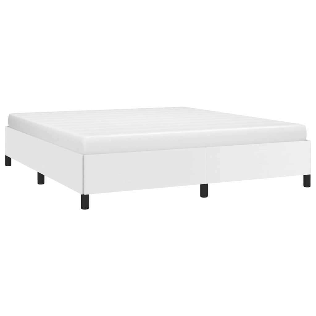 Vidaxl bedframe kunstleer wit 160x200 cm