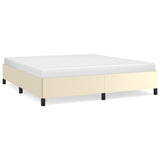 Vidaxl bedframe kunstleer crèmekleurig 160x200 cm