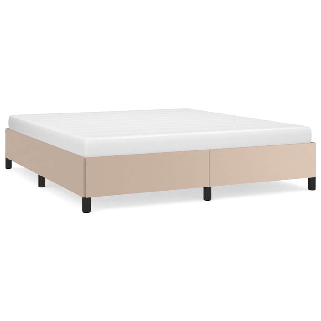 Vidaxl bedframe kunstleer cappuccinokleurig 180x200 cm