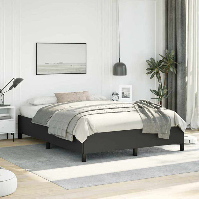 Vidaxl bedframe zonder matras zwart 152x203 cm queen kunstleer