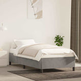 Vidaxl bedframe zonder matras 80x200 cm fluweel lichtgrijs