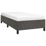 Vidaxl bedframe zonder matras 80x200 cm fluweel donkergrijs