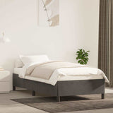 Vidaxl bedframe zonder matras 80x200 cm fluweel donkergrijs
