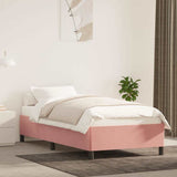Vidaxl bedframe fluweel roze 90x190 cm