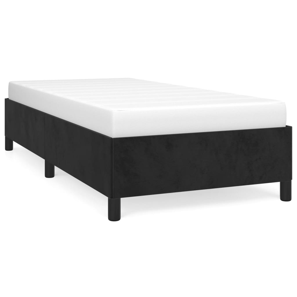 Vidaxl bedframe fluweel zwart 90x200 cm