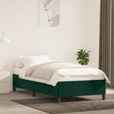Vidaxl bedframe zonder matras 90x200 cm fluweel donkergroen