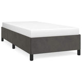 Vidaxl bedframe zonder matras 100x200 cm fluweel donkergrijs