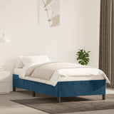 Vidaxl bedframe zonder matras 100x200 cm fluweel donkerblauw