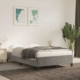 Vidaxl bedframe zonder matras 120x200 cm fluweel lichtgrijs