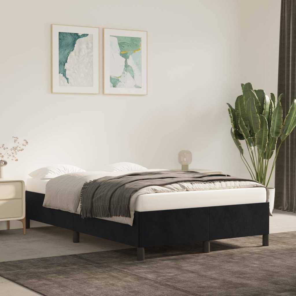 Vidaxl bedframe zonder matras 120x200 cm fluweel zwart