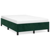 Vidaxl bedframe zonder matras 120x200 cm fluweel donkergroen