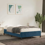 Vidaxl bedframe zonder matras 120x200 cm fluweel donkerblauw