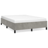 Vidaxl bedframe zonder matras 140x190 cm fluweel lichtgrijs