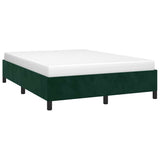 Vidaxl bedframe zonder matras 140x200 cm fluweel donkergroen