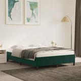 Vidaxl bedframe zonder matras 140x200 cm fluweel donkergroen