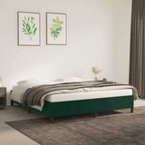 Vidaxl bedframe zonder matras 160x200 cm fluweel donkergroen