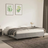 Vidaxl bedframe zonder matras 180x200 cm fluweel lichtgrijs
