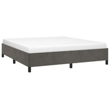 Vidaxl bedframe zonder matras 180x200 cm fluweel donkergrijs