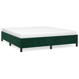 Vidaxl bedframe zonder matras 180x200 cm fluweel donkergroen