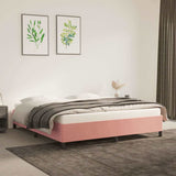 Vidaxl bedframe fluweel roze 180x200 cm