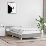 Vidaxl bedframe zonder matras 80x200 cm stof lichtgrijs