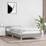 Vidaxl bedframe zonder matras 90x200 cm stof lichtgrijs