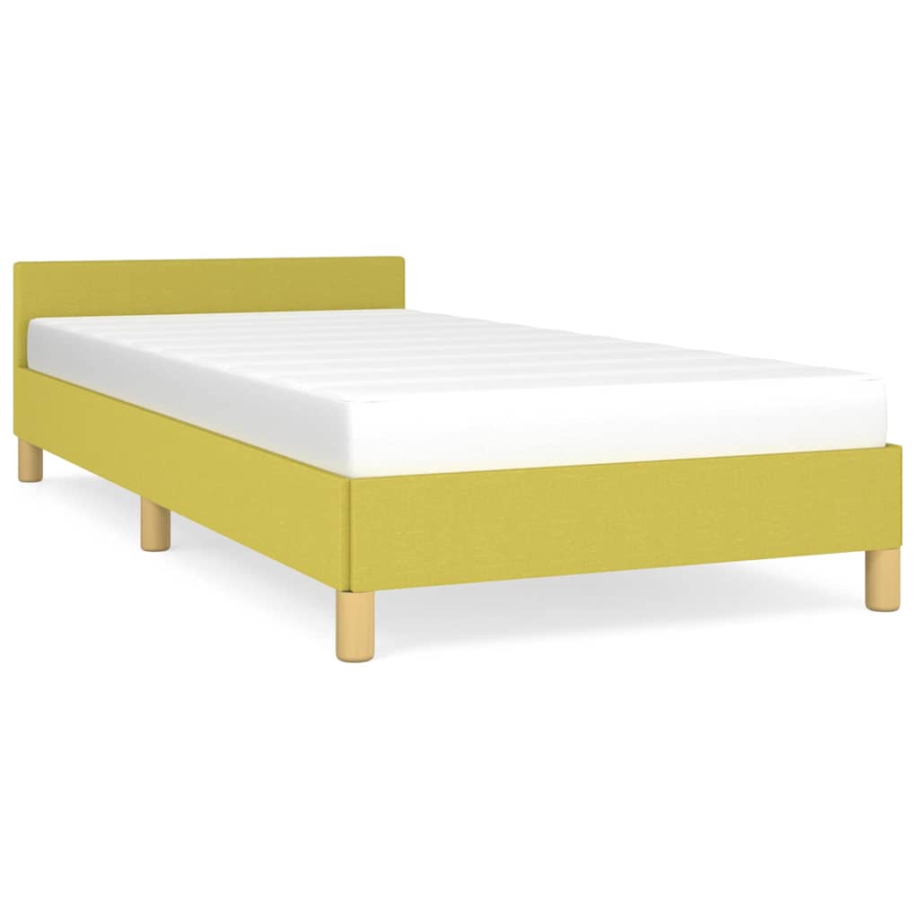Vidaxl bedframe zonder matras 100x200 cm stof groen