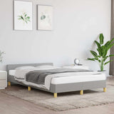 Vidaxl bedframe zonder matras 120x200 cm stof lichtgrijs