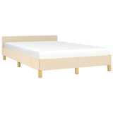 Vidaxl bedframe zonder matras 120x200 cm stof crèmekleurig