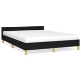 Vidaxl bedframe zonder matras stof zwart 140x200 cm