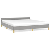 Vidaxl bedframe zonder matras stof lichtgrijs 160x200 cm
