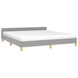 Vidaxl bedframe zonder matras stof lichtgrijs 160x200 cm