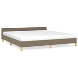 Vidaxl bedframe zonder matras stof taupe 180x200 cm