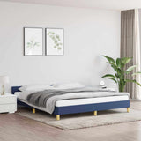 Vidaxl bedframe met hoofdeinde zonder matras 180x200 cm stof blauw