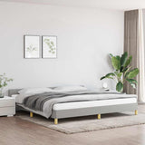 Vidaxl bedframe zonder matras stof lichtgrijs 200x200 cm