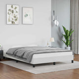 Vidaxl bedframe met hoofdeinde zonder matras 140x190 cm wit