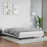 Vidaxl bedframe met hoofdeinde zonder matras 140x200 cm wit