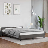 Vidaxl bedframe met hoofdeinde zonder matras 140x200 cm grijs