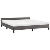 Vidaxl bedframe met hoofdeinde zonder matras 160x200 cm grijs