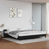 Vidaxl bedframe met hoofdeinde zonder matras 200x200 cm zwart