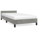 Vidaxl bedframe zonder matras 80x200 cm fluweel lichtgrijs