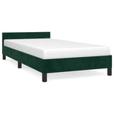 Vidaxl bedframe zonder matras 80x200 cm fluweel donkergroen