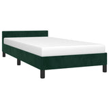 Vidaxl bedframe zonder matras 80x200 cm fluweel donkergroen