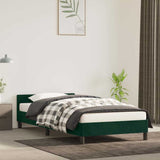 Vidaxl bedframe zonder matras 90x190 cm fluweel donkergroen